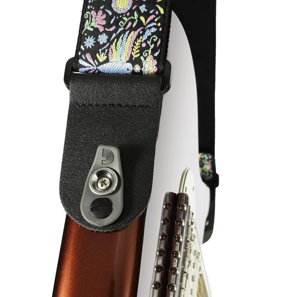 D'Addario Phoenix Dream Pad Lock Strap (50TC01) with Strap Locks