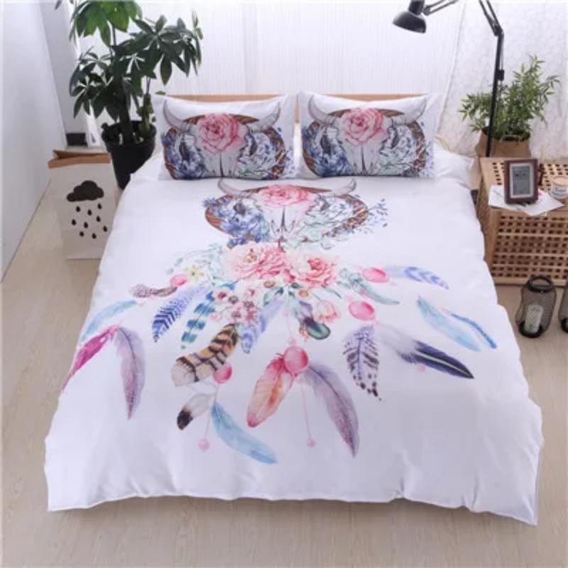 Dreamcatcher Windbell Indian Duvet Cover Set King Queen Full Twin Uk Double Bedding Set