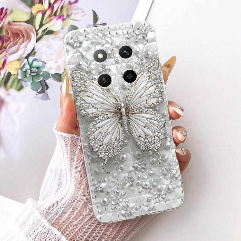 Dragon Lion Animal Printed For Honor Magic 7 Lite 7 Pro Magic7 Phone Case On Honor X9C Smart Cover Clear Silicone Butterfly Capa