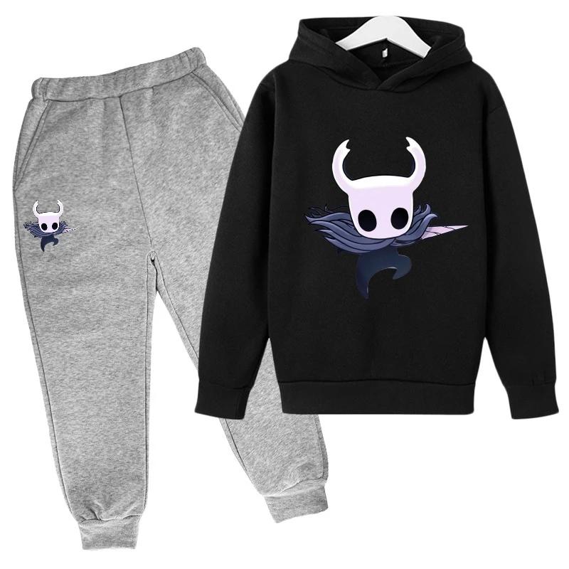 Children Fashion New Popular Hot Game Hollow Knight Kids Hoodies Personality Anime Hoodie Harajuku Sweatshirts Boy Sets