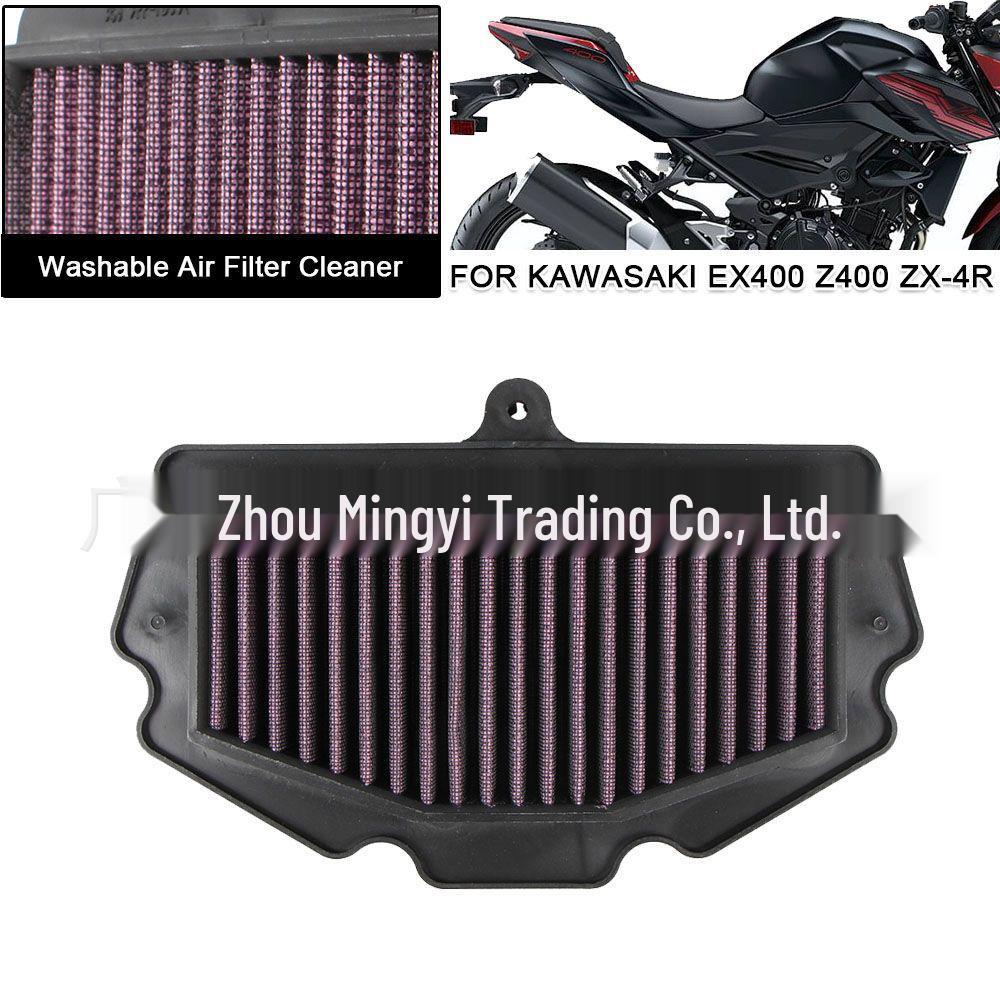 High-Flow Air Filter for Kawasaki NINJA400, Z400, and ZX400