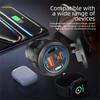 USB Car Charger 12/24V Dual Socket PD3.0 & QC3.0 Car USB Port with LED Voltmeter And On/Off Switch Auto Vehicle Charging Station