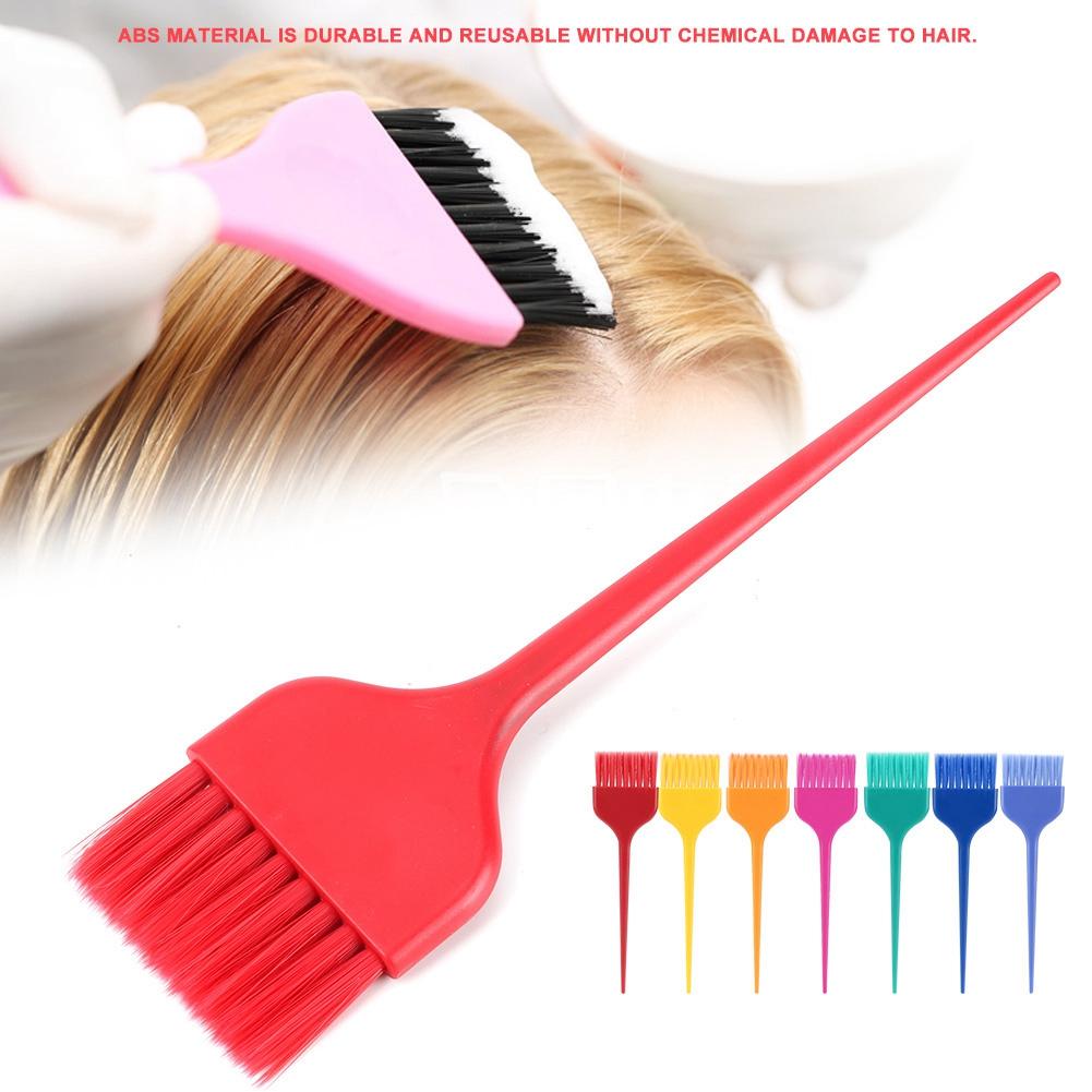 7Pcs Colorful Hair Dyeing Brush Set Hairdressing Salon Barber Hair Coloring Tool Kit C 306