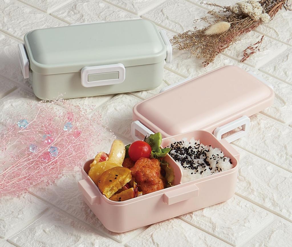 Skater Bento Box 530ml 1 Tier Women Japan Leak-Resistant Lock Lunch Box Dusky Gray PFLB6AG-A Dishwasher Microwave Safe