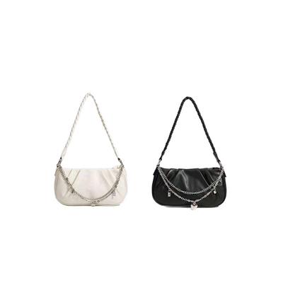 2025 Autumn/Winter Women's Square Cloud Pleated Handbag - Simple & Versatile Underarm Bag