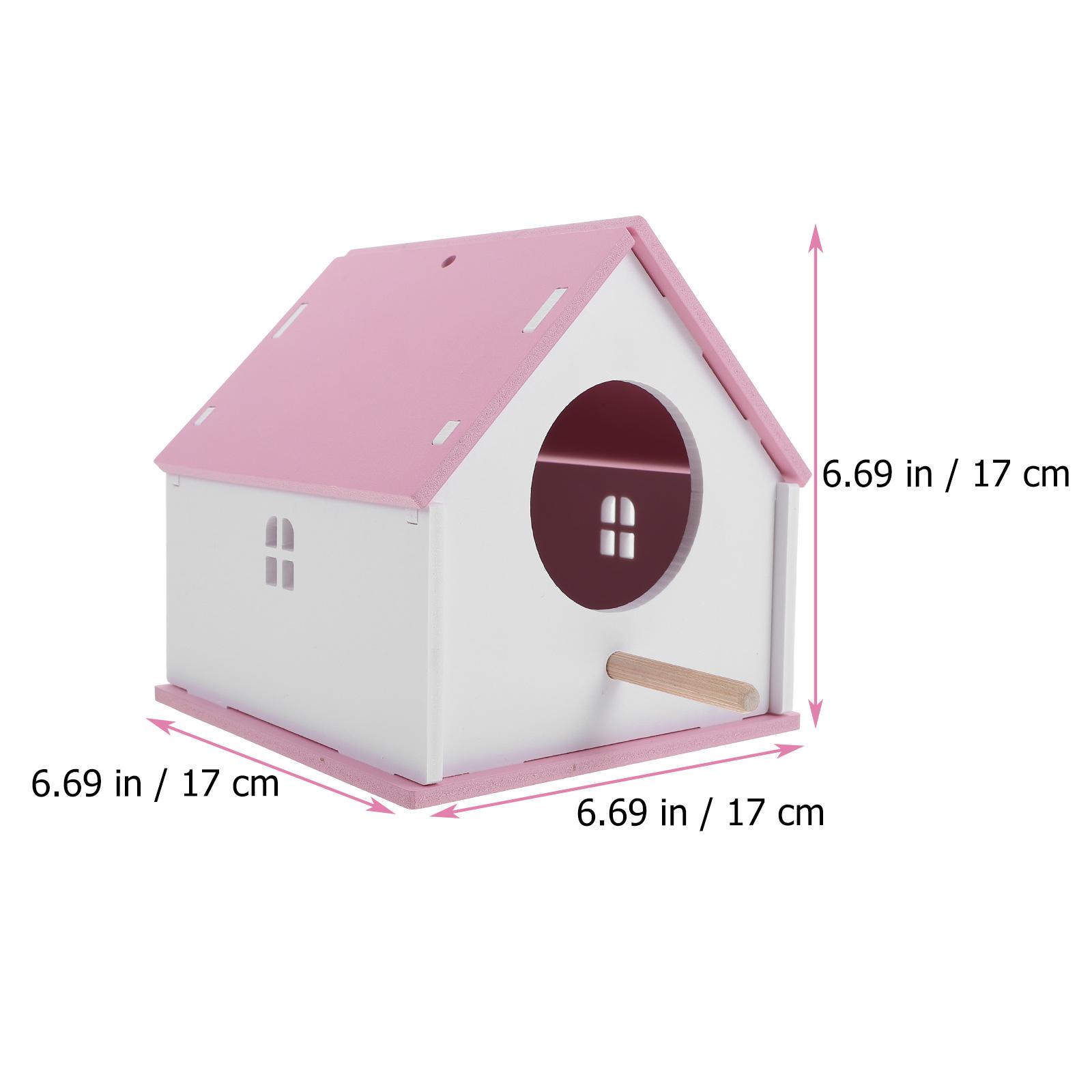 Bird Feeding House Parrot Nest Pet Bird House Weather Resistant Creative Garden Hanging Birdhouse Outdoor Accessories