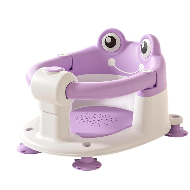 Ergonomic Bath Seat Baby Bath Support Chair For Infants Slip Resistant Design Lightweight Easy To Move Stool