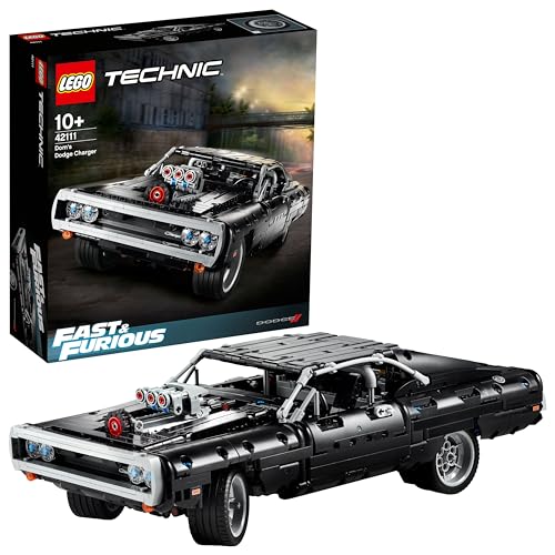 Игрушка LEGO Technic Форсаж Dodge Charger Дома 42111, Строительные блоки, STEM-образовательная машина, для мальчиков от 10 лет