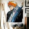 Bleach Wall Tapestry Aesthetic Wall Hanging Printed Fabric Blanket Decorative Tapestries for Bedroom Living Room Home Decor