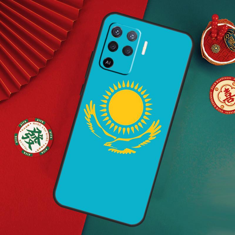 Kazakhstan Flag Case For Oppo A6 A5 Pro A15 A18 A38 A58 A78 A98 A54 A74 A94 A17 A57 A80 A60 A40 A16 A76 A96