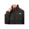 Adidas Essentials Midweight Down Jacket Full Zip Stand Collar Slim Fit Long Sleeve Women Jacket Black GT9161