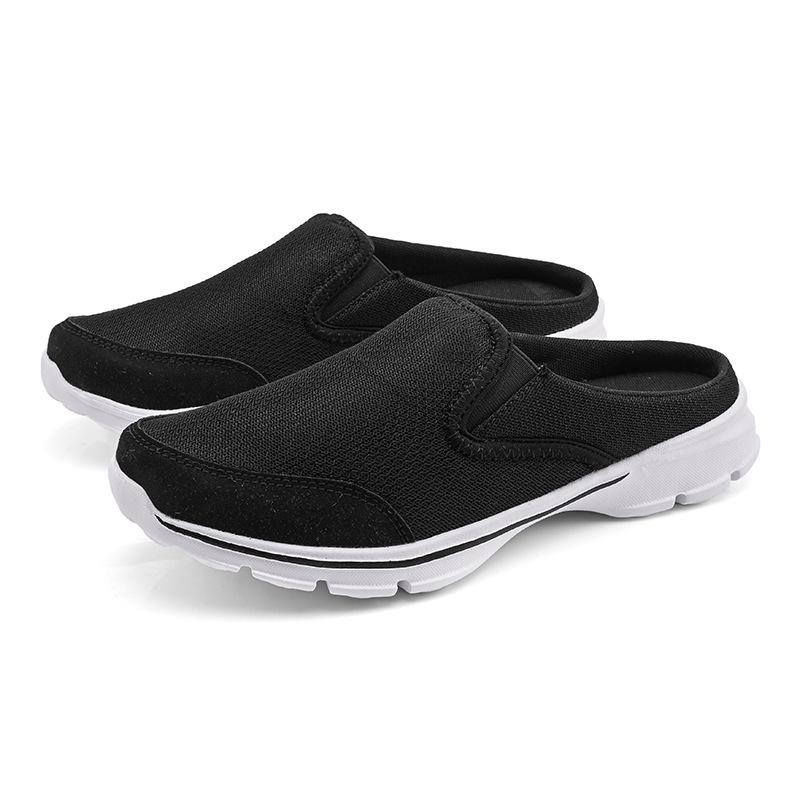2025 Summer Unisex Plus Size Casual Mesh Half-Slipper Sandals