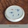 Ceramic Kung Fu Set Accessories Lid Holder Antique Style Old Clay Blue and White Porcelain Underglaze Hand-painted Tea Tray