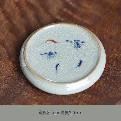 Keramická sada Kung Fu Příslušenství Držák na víčko Starožitný styl Stará hlína Modrobílý porcelán Podglazura Ručně malovaný Čajový podnos