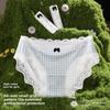 Girl Spring and Summer Broken Flower Bow Lace Frivolous Cool Feeling Ice Silk High Bullet Speed Dry Briefs