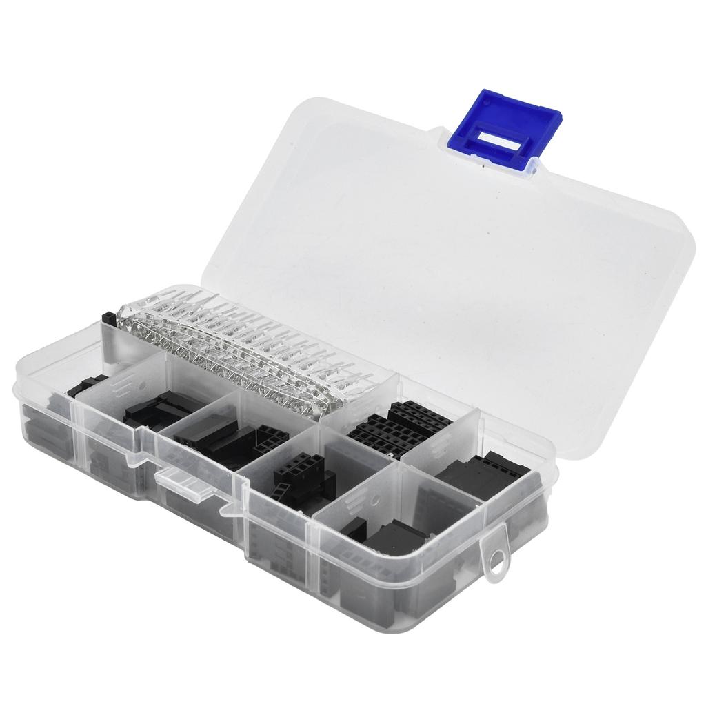 310pcs 2.54mm Connectors Wire Jumper Cable Pin Header Connector Housing Assortment Kit