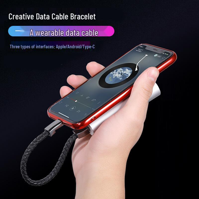 Influencer Creative Fast Charging Bracelet Cable for Huawei, Apple, Android, Xiaomi, OPPO, Type-C