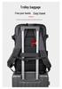 Men's Multi-Functional Travel Backpack with Dry-Wet Separation, Laptop Compartment, and Helmet/Basketball Holder