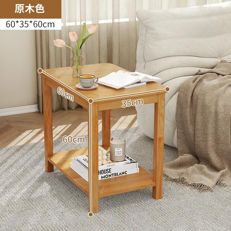 Simple Living Room Sofa Side Table Balcony Corner Coffee Table Small Square Bedside Side Living Room Tables Cabinet Furniture