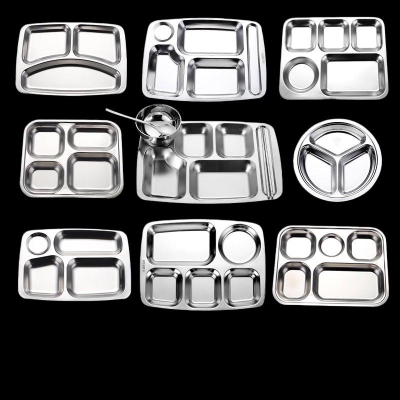 304 Stainless Steel Compartmented Meal Tray