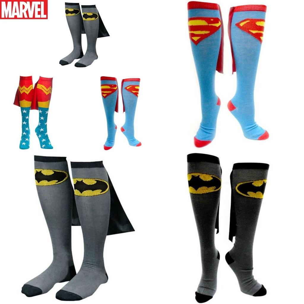 Calzini Sportivi da Calcio con Personaggi Marvel Batman Impermeabili Traspiranti