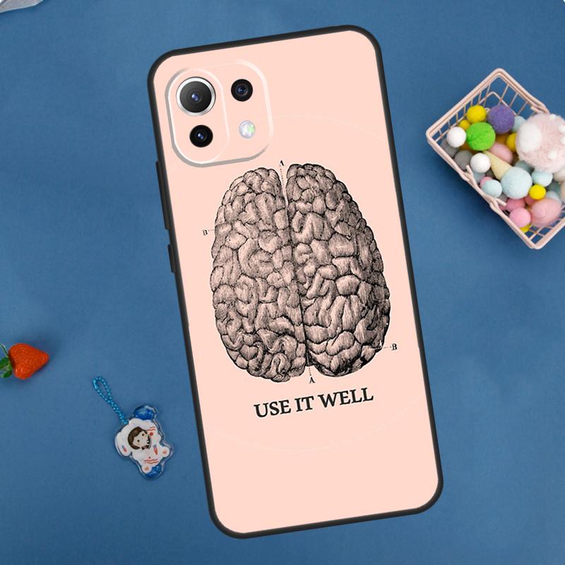 Anatomy Brain Case For Xiaomi 14 13 15 Ultra 11T 12T 13T 14T Pro POCO X7 Pro X3 X5 F5 F6 M6 X6 Pro Cover