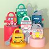 Apprendimento del bambino Blocco con chiave Giochi di auto Montessori Giocattolo educativo Numero di blocco corrispondente Giocattoli Giocattoli sensoriali per bambini 1 2 3 anni