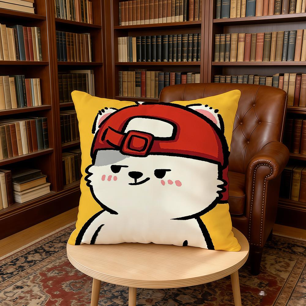 Cartoon Cute Animal Bear cushion cover Home Office Birthday Anniversary Gifts Soft Skin Friendly Cushion Cover