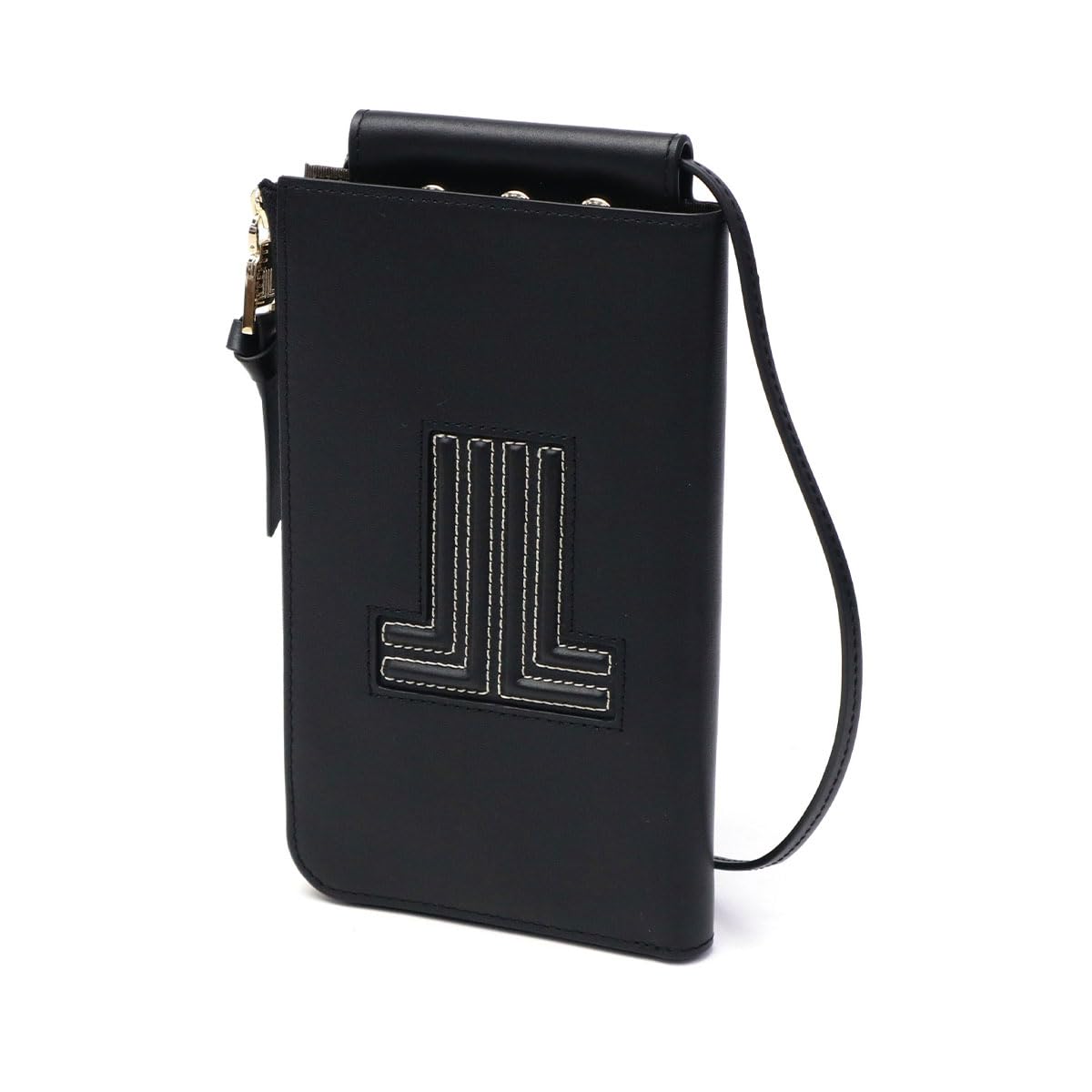 

on Vijou Smartphone Shoulder Wallet 484116 Black [Lanvin Bleu] Women s