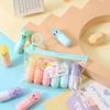 6 Pcs Mini Cute Capsule Highlighters Pastel Markers for Notes Drawing Journaling School Office Supplies