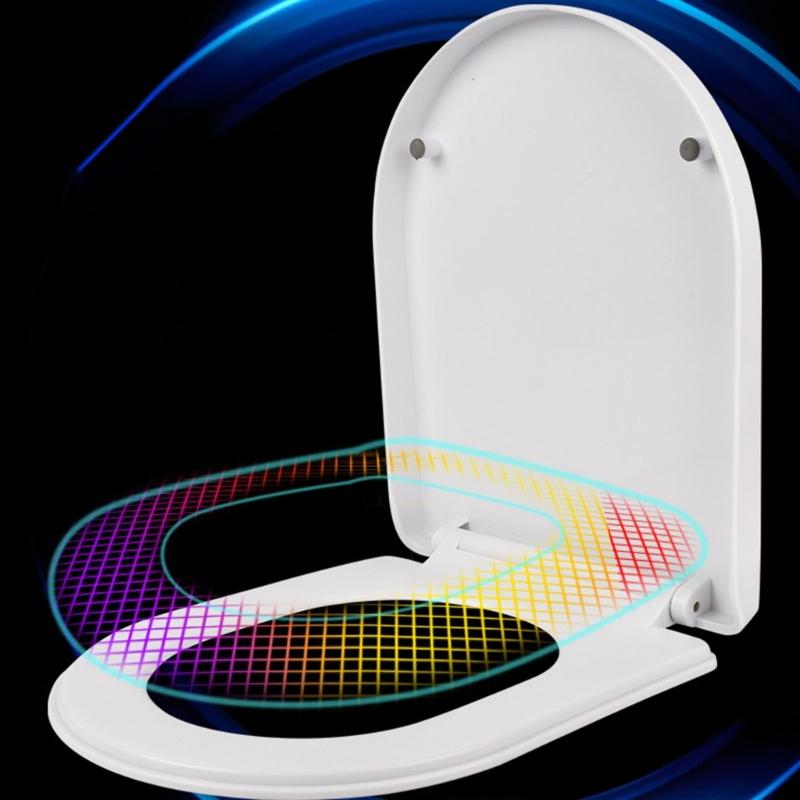 Universal Not Slip Toilet Seat Replacement Heavy Duty Quiet Slow Closing Designs Lid Case for Classical Toilet Models