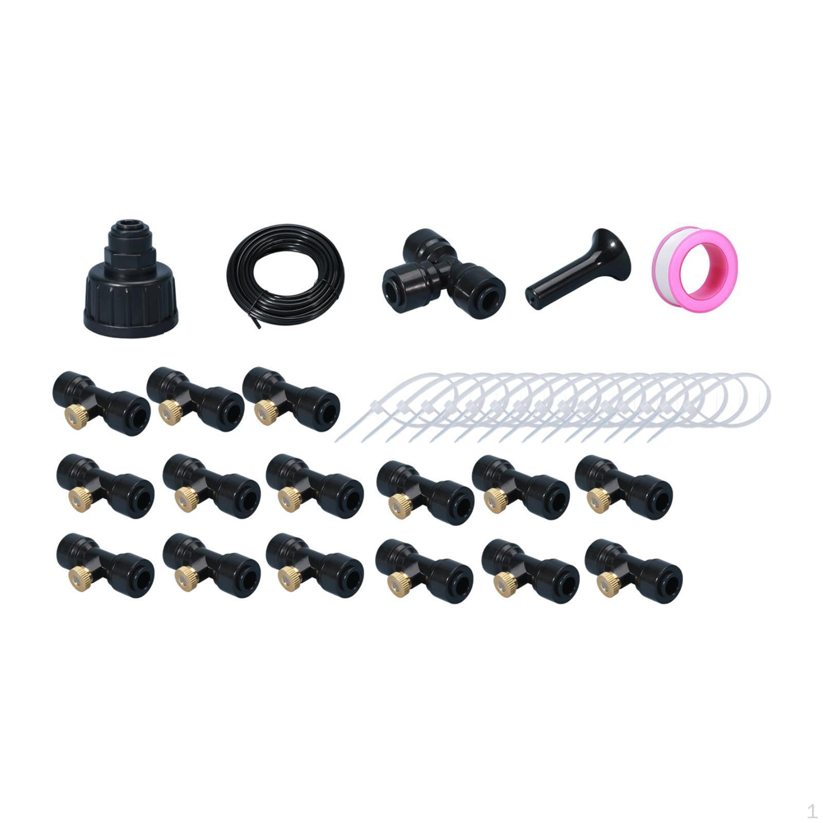 

Набор адаптеров для самостоятельного распыления воды Misters for Outside DIY, комплект для распыления воды, батут для теплицы 15M Line Set