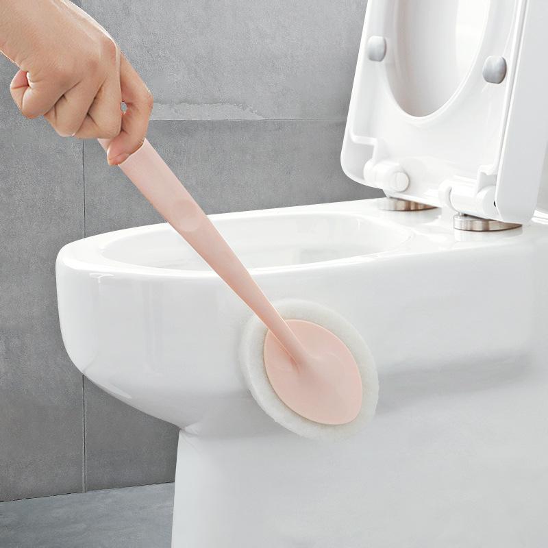 Bathroom long-handled sponge wipe brush, cleaning brush, bathtub sponge brush, floor tile brush, scouring pad