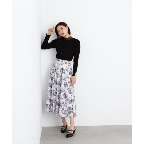 Jill by Jill Stuart Women's Sheer Neck Layered Cardigan, Green