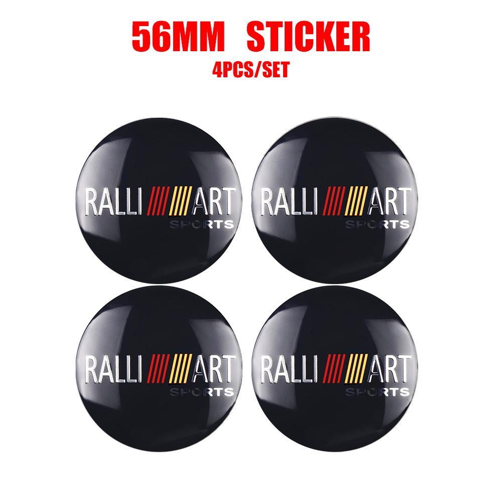 

4 шт. 56 мм Центральна заглушка ковпака колеса автомобіля Диска Шини Ковпак ступиці Значок Наклейка Для Mitsubishi Ralliart Outlander Competition Galant Mirage Eclipse