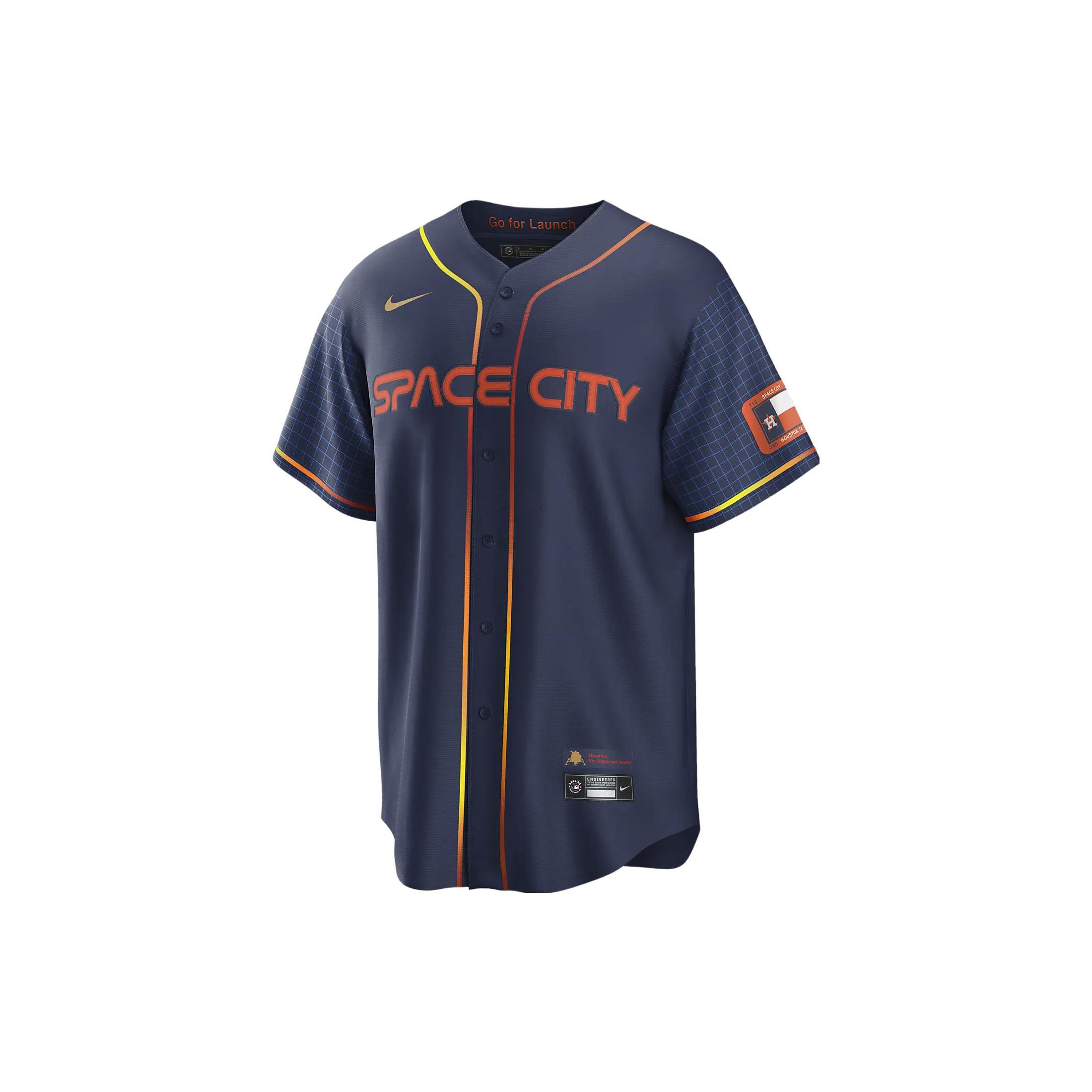 Nike Mlb Houston Astros Jose Altuve #27 Limited City Connect shirt T770HUCCHU7-B02 S