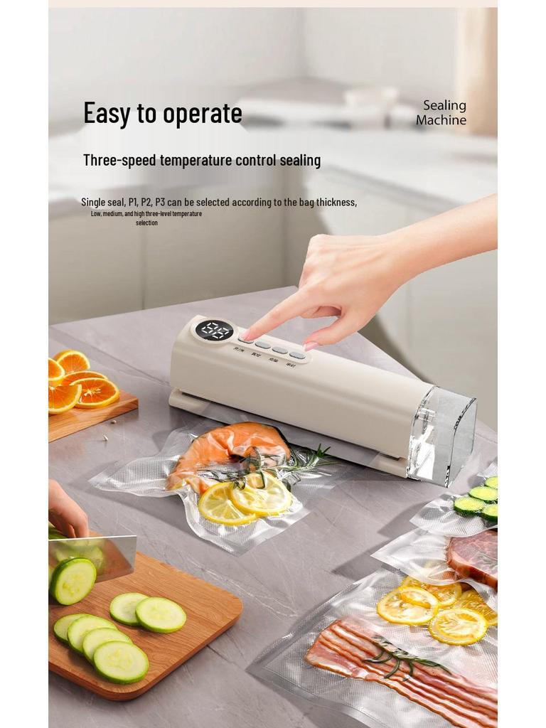 Automatic Dual-Use Vacuum Sealer for Dry & Wet Food Preservation