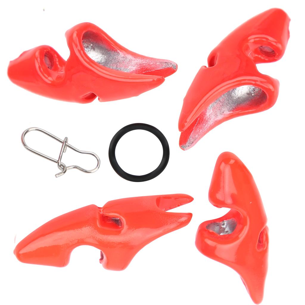 2 Bag Shrimp Lure Chin Cover Drop Weights Bait Sinker with Buckle Fishing Accessory