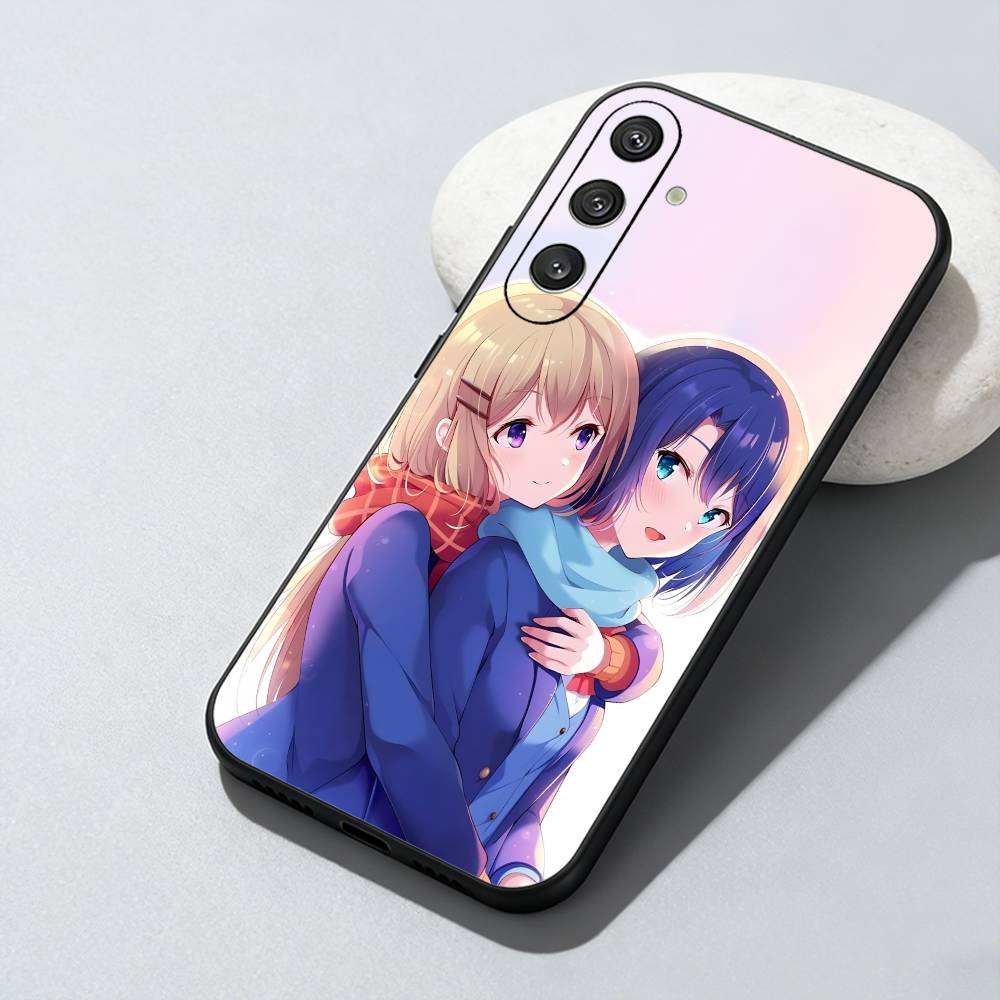 AaS Lesbian A-Adachi And S-Shimamura Phone Case For Samsung Galaxy A73,A72,A71,A70,A52,A51 Others Soft Black Cover