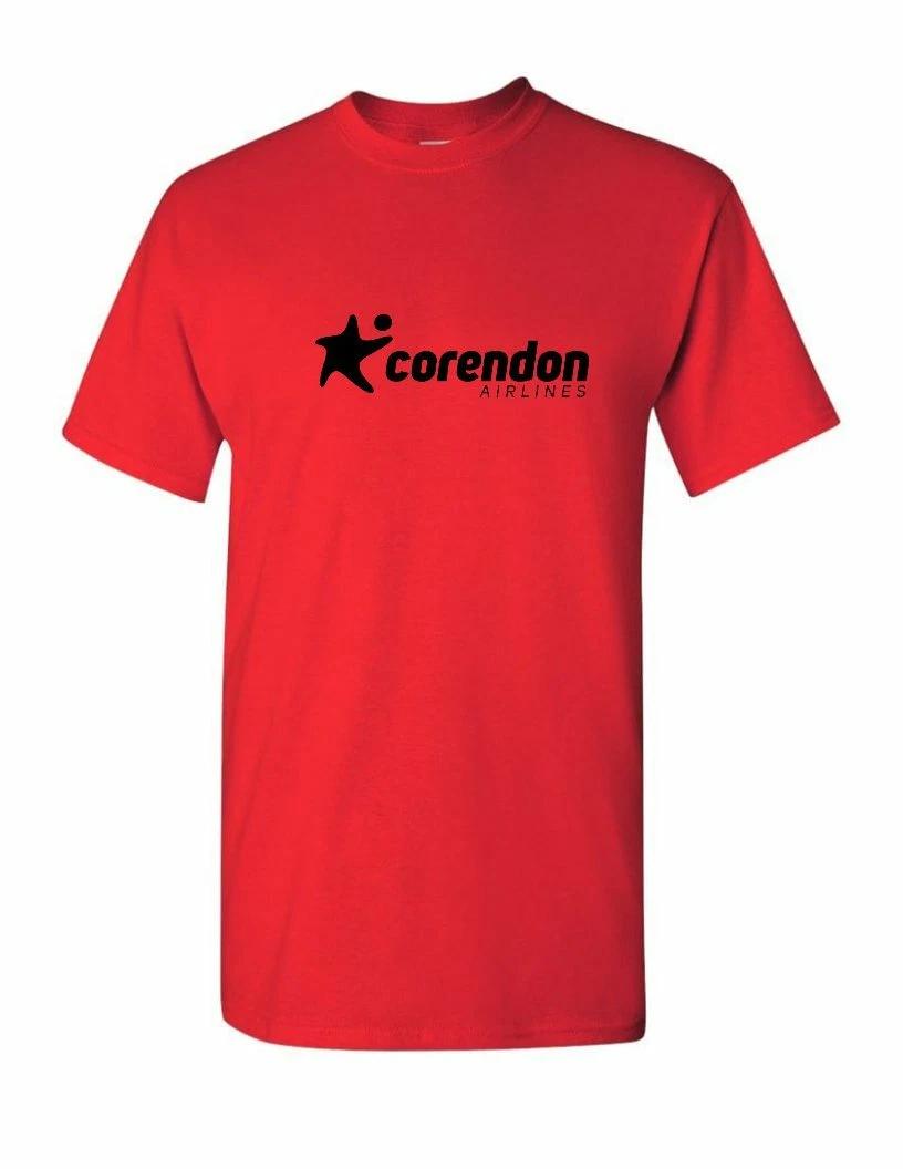 Corendon Airlines Tee Black Retro Star Logo Turkish Aviation Red Cotton T-Shirt 4XL
