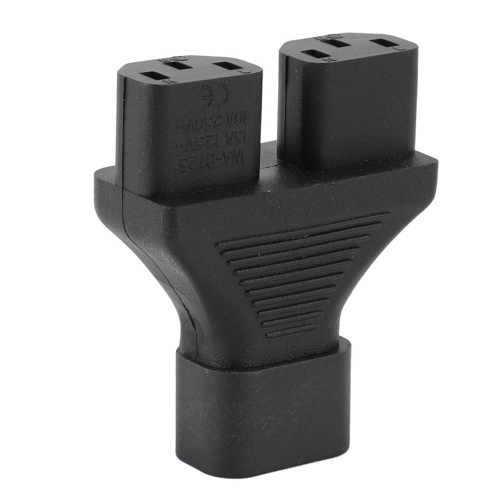 C14 To C13 Y Splitter Male To Female Adapter Cable Power Plug Cord Single IEC320