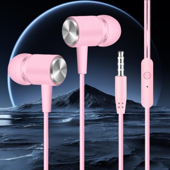 Wired Earphone Heavy Bass HD-compatible Calling In-ear 3.5mm High Sensitivity Wired Earphone Phone Supply