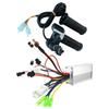 LCD Gashendel en Borstelloze Motorcontroller voor 24V tot 48V Elektrische Fietsen
