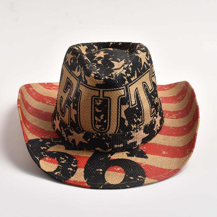 

Новинка 2023 года, винтажная ковбойская шляпа в стиле вестерн для мужчин и женщин, панамская ковбойская шляпа в стиле джаз, соломенная шляпа от солнца 56-58cm