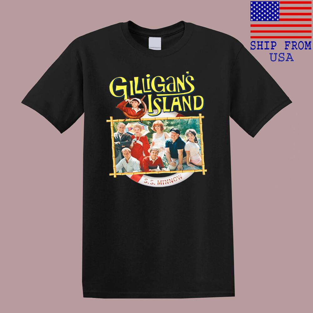 Gilligan#039;s Island Famous Movie TV Show Men#039;s Black Size S5XL Unisex T-Shirt S