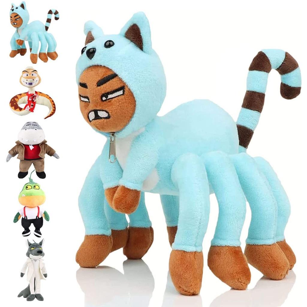 The Bad Guys Plush Toy Collection Featuring Mr. Wolf Ms. Tarantula Mr. Snake Mr. Piranha And More!