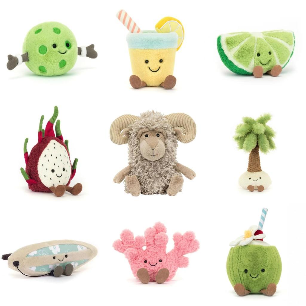 Amuseables Fruit Dragon Chestnut Glasses Rugby Plush Toy Stuffed Doll Kids Gift