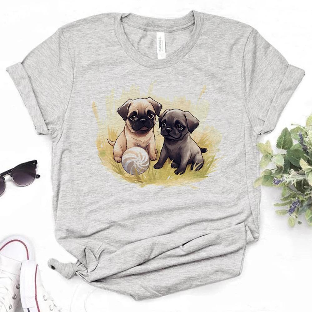 Pug Tshirts Women Summer T Shirt Female Anime Comic Clothing