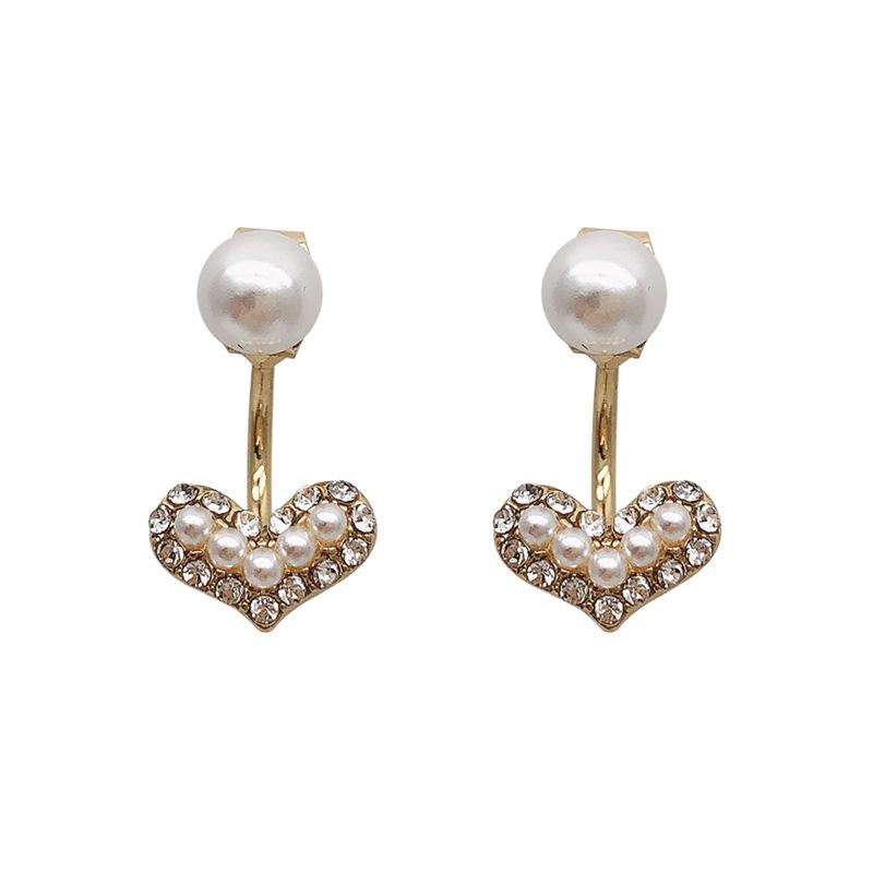 

Love Heart Imitation Pearl Earrings for Women Drop Earrings Jewelry Accessories