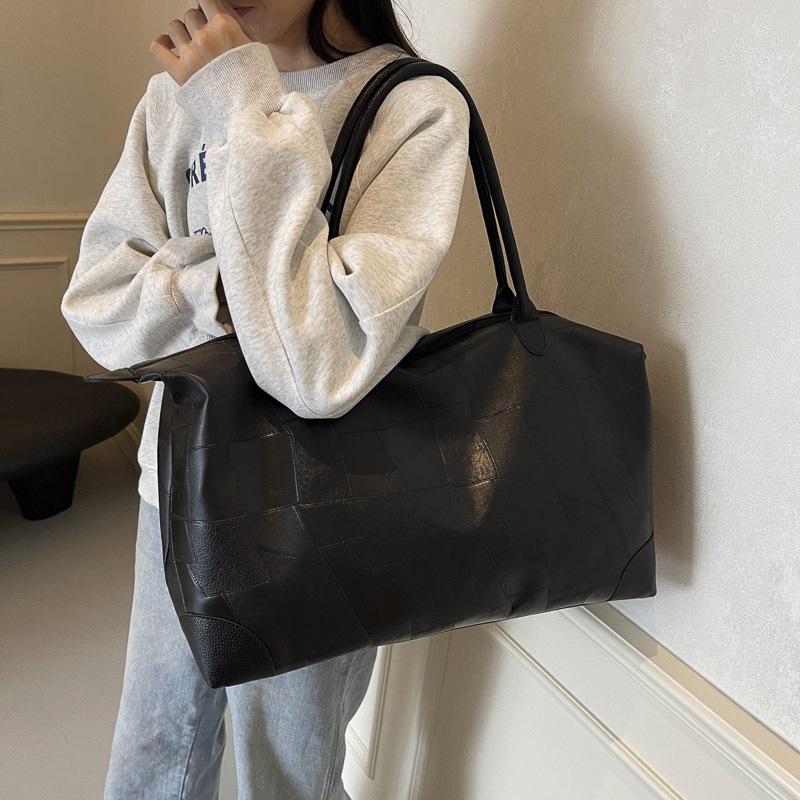 Women's Fitness Bag Splicing Hand Luggage Bag Sports Anti-splashing Fitness Bag Business Trip Travel Storage Bag
